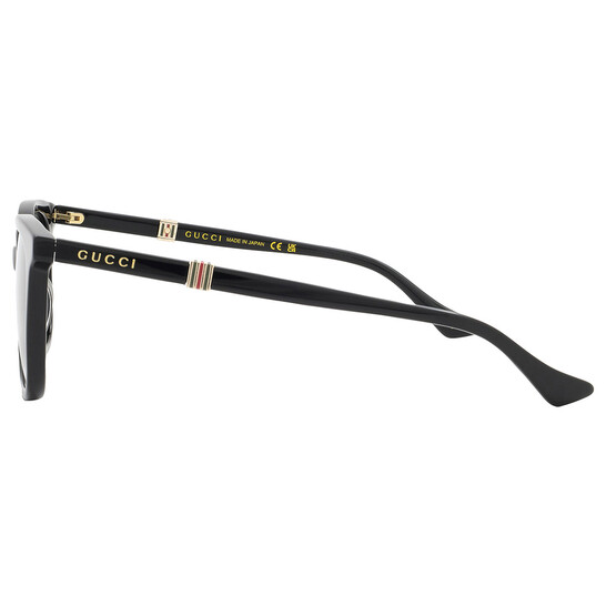 サングラス Gucci Sunglasses GG1493S 001 Black Frame Gucci GG1493S Rectangle Sunglasses | Fashion Eyewear US