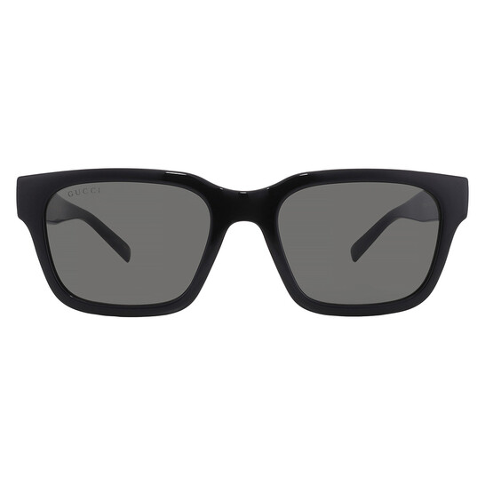 サングラス GUCCI Web Low Nose Bridge Square Sunglasses GG1857SK 001 Gucci Grey Square Men's Sunglasses GG1857SK 001 55