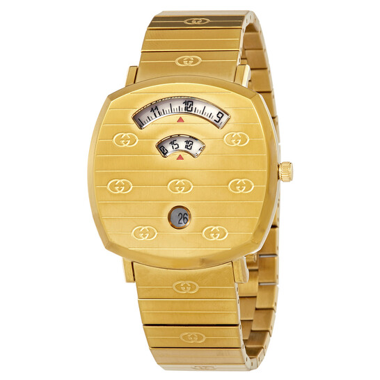 Gucci Grip Quartz Gold Dial Unisex Watch YA157409 731903472716