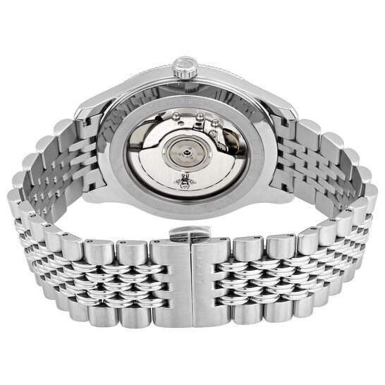 【 GUCCI 】 G-Timeless Automatic Black Dial Watch YA126353 Gucci G-Timeless Black Dial Stainless Steel Men's Watch YA126353