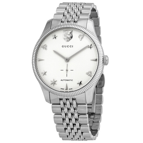 Gucci G-Timeless Automatic Silver Dial Men's Watch YA126354