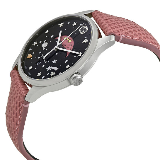NIB Gucci G-Timeless Moonphase Black Dial Watch For Women - YA1264046 Gucci G-Timeless Black Moonphase Dial Ladies Watch YA1264046  main image 3