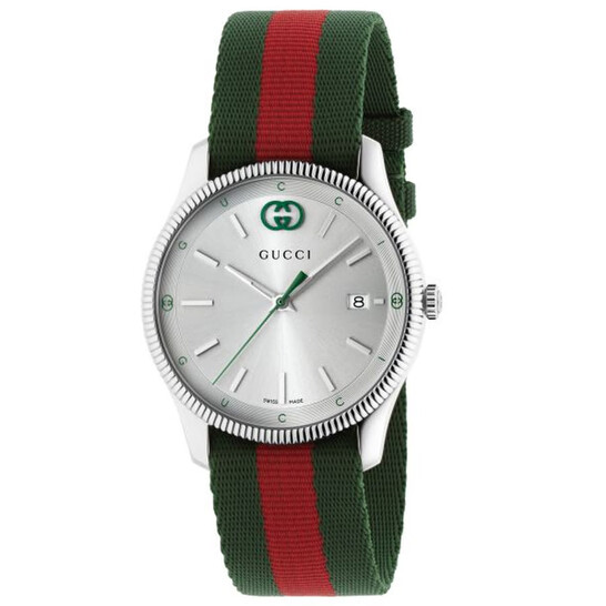 Gucci G-Timeless Quartz Silver Dial Ladies Watch YA1264236 Gucci G-Timeless Quartz Silver Dial Ladies Watch YA1264236