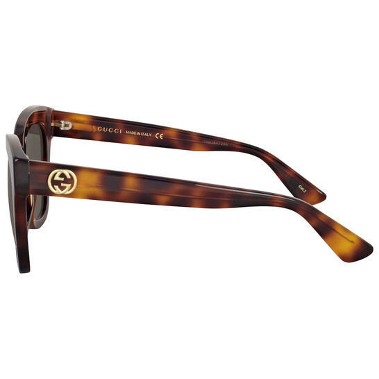 Gucci Havana Brown Sunglasses gg0029s with case Gucci Havana Brown Square Sunglaasses GG0029S 002 50  main image 3