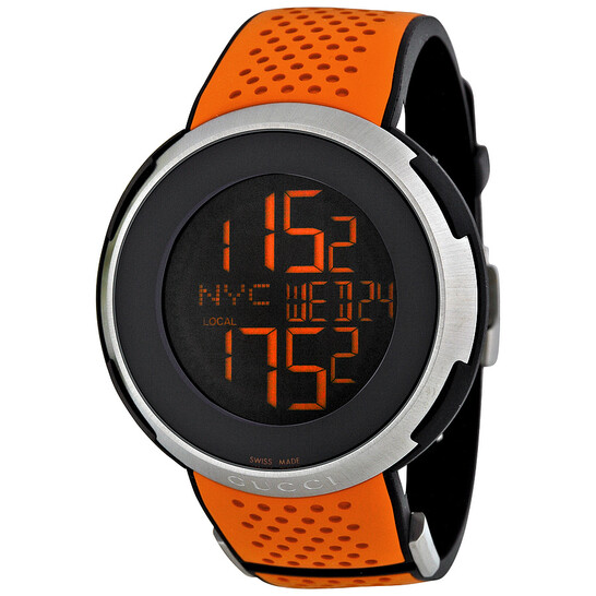 Gucci I-Gucci Sport XXL Digital Black Dial Men's Watch YA114104