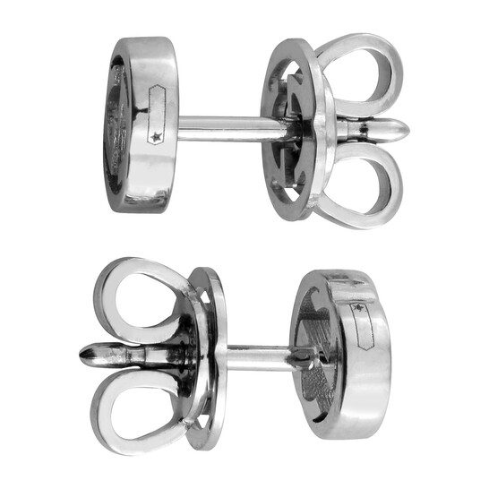 Gucci Interlocking G 18ct White Gold Stud Earrings