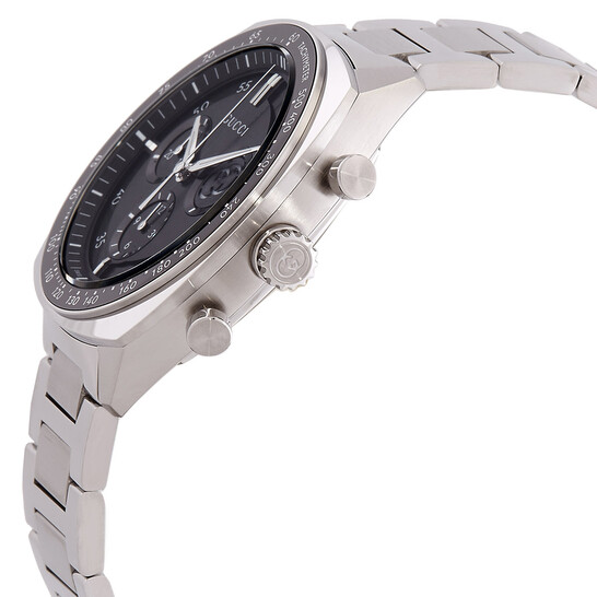 Gucci Interlocking G Chronograph Quartz Black Dial Men's Watch