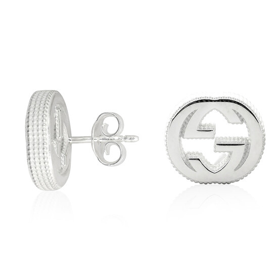 Gucci Interlocking G earrings in silver YBD479227001
