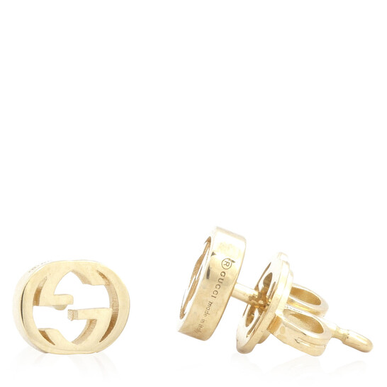 Gucci Interlocking G gold earrings YBD662111001 - Jewelry