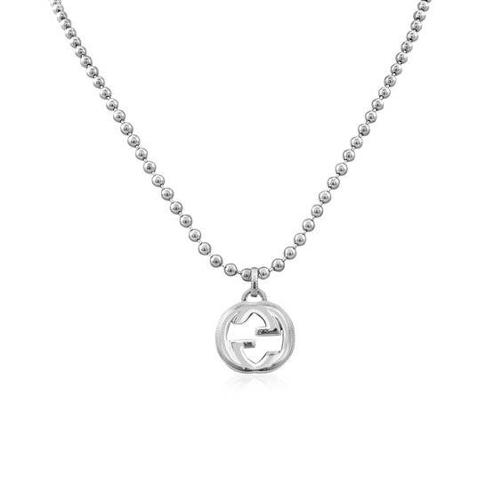 Gucci Interlocking G Necklace In Silver YBB479217001