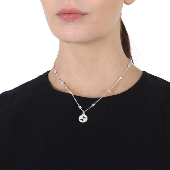 【 GUCCI 】 Interlocking G Necklace In Silver Gucci Interlocking G Necklace in 925 Sterling Silver