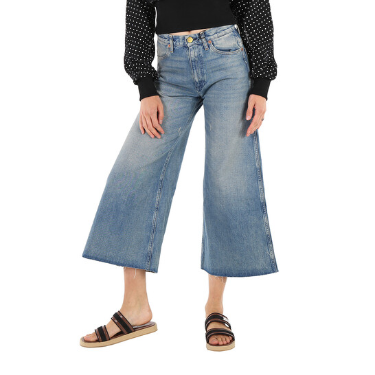 デニム・ジーパン GUCCI Women Denim Pants 786815XDC7Q 4009 Blue Boyfriend jeans | Gucci | OTTODISANPIETRO