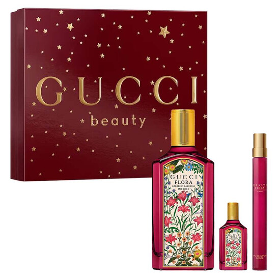 Gucci Ladies Flora Gorgeous Gardenia Intense 3pcs EDP Gift Set