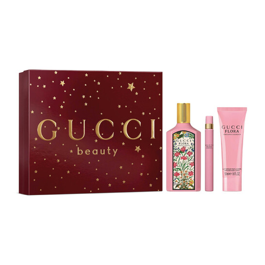 Gucci Ladies Gucci Flora Gorgeous Gardenia 3pcs EDP Gift Set