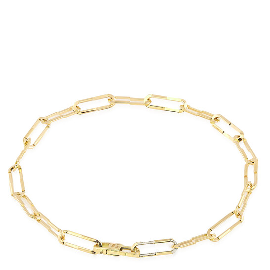 Gucci Link to Love 18ct Yellow Gold Chain Bracelet, Size 18