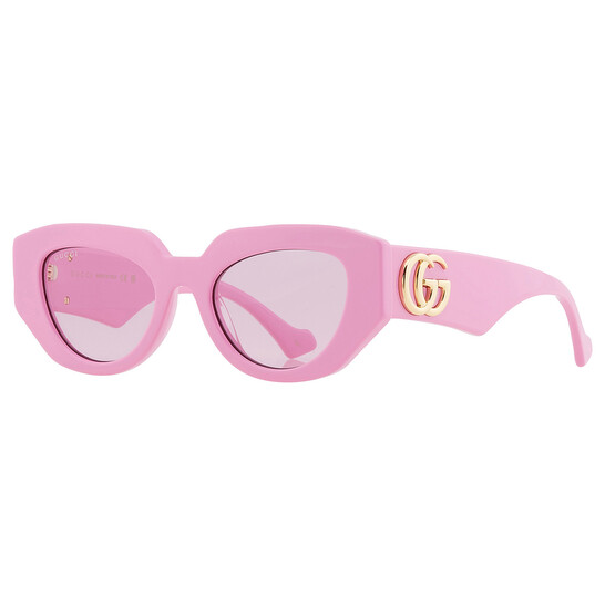 GUCCI sunglasses グラデーション サングラス　フレーム　ピンク GUCCI 0954 Pink Pearl 009 Logo Summer Oversized Sunglasses