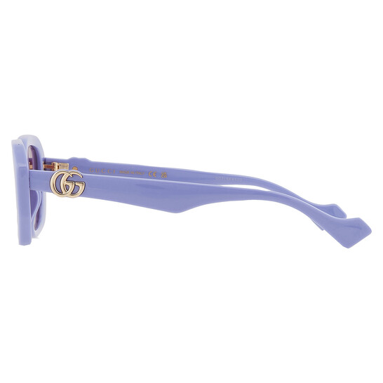 Gucci Pink Logo Geometric Ladies Sunglasses GG1535S 004 54