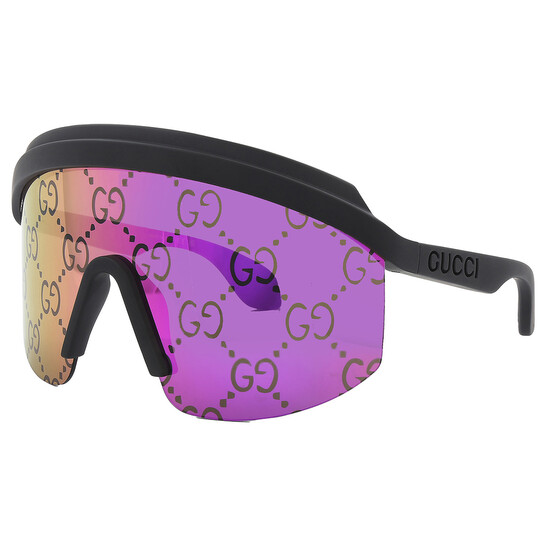 Gucci Pink Logo Shield Ladies Sunglasses GG1477S 004 99 889652441771 ...