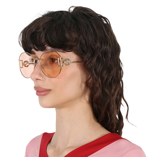 NEW Gucci Pink Round Women\'s Sunglasses Gucci Women main image 2