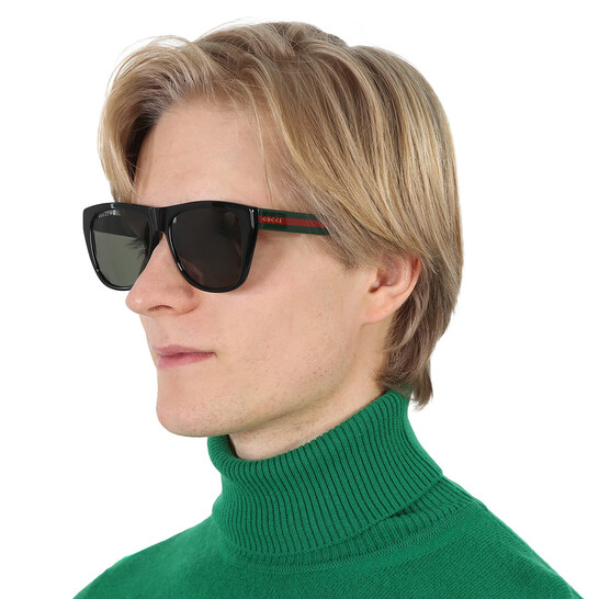 Gucci Polarized Green Square Men's Sunglasses GG0926S 006 57