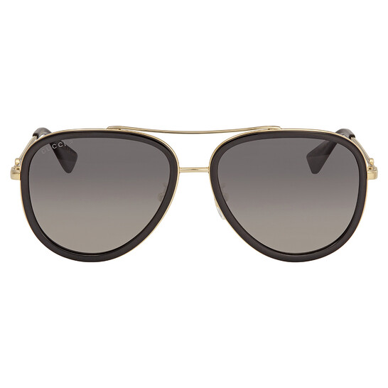 GUCCI アヒエタ フレム サンクラス GG0062S 011 Gucci™ GG0062S Aviator Sunglasses | EyeOns.com