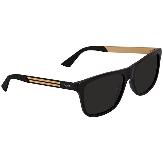 Gucci Polarized Grey Rectangular Men display picture 2