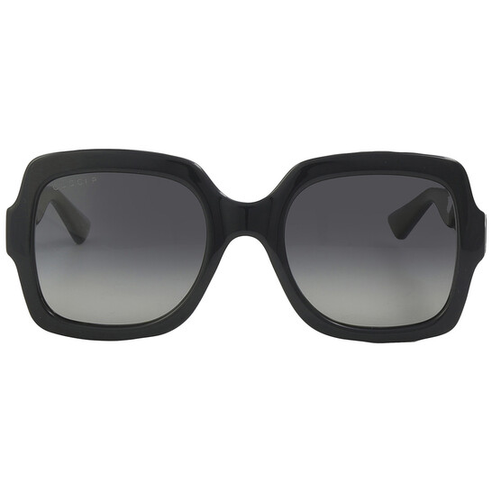 Gucci Polarized Grey Square Ladies Sunglasses GG1337S 002 54