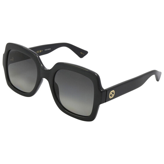 Gucci Polarized Grey Square Ladies Sunglasses GG1337S 002 54