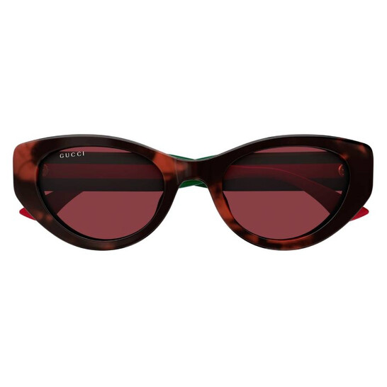 Gucci Red Cat Eye Ladies Sunglasses GG1862S 003 52