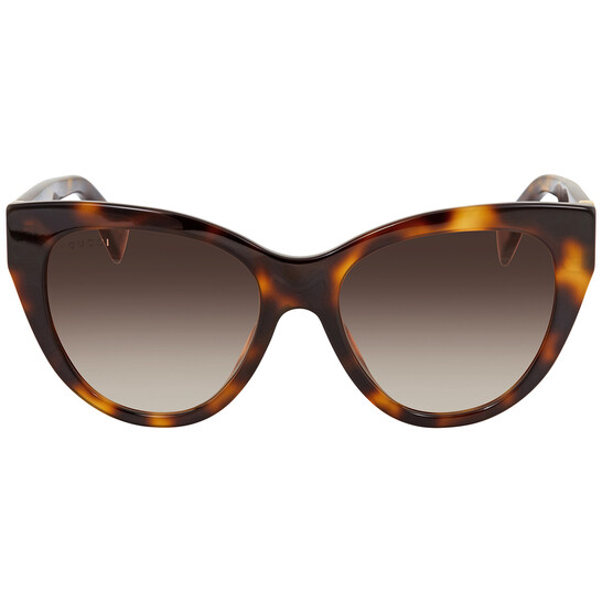 Gucci Red Gradient Cat Eye Ladies Sunglasses GG0460S00453  display picture 1