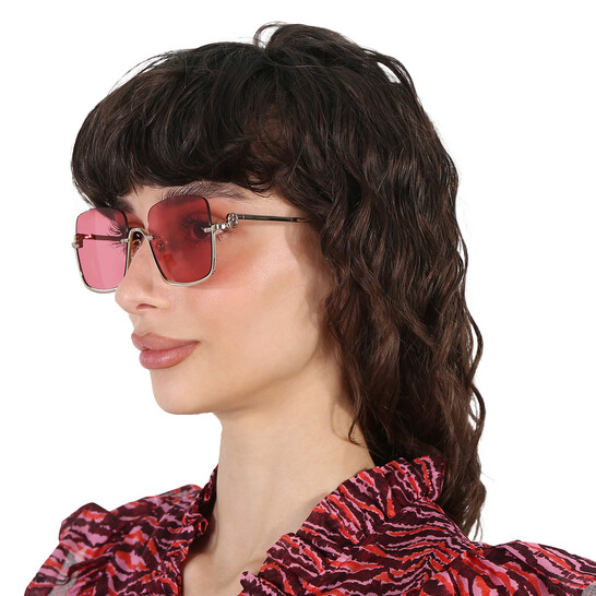 Gucci Red Square Ladies Sunglasses GG1279S 003 54