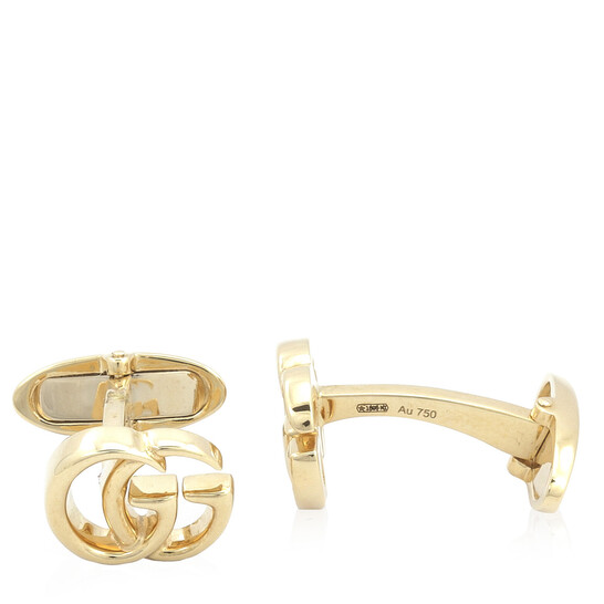 Gucci Running G Cufflinks in 18K Yellow Gold - YBE524954001