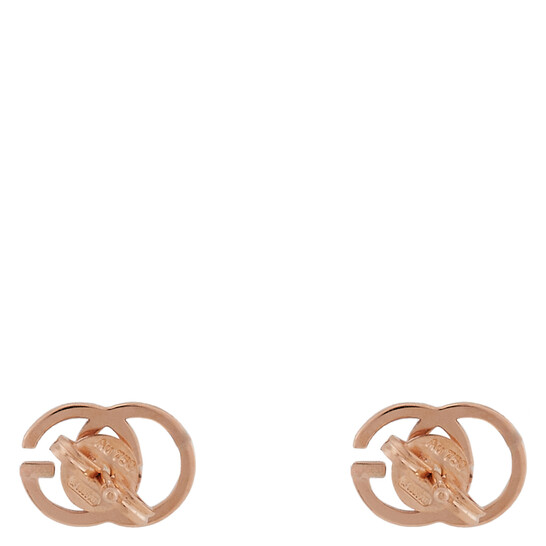 ピアス GUCCI   gg running earrings in 18k rose gold Gucci 18k Rose Gold Running G 7mm Stud Earrings
