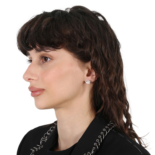 ユリアン GUCCI Trademark Sterling Silver Dangling Heart Earrings
