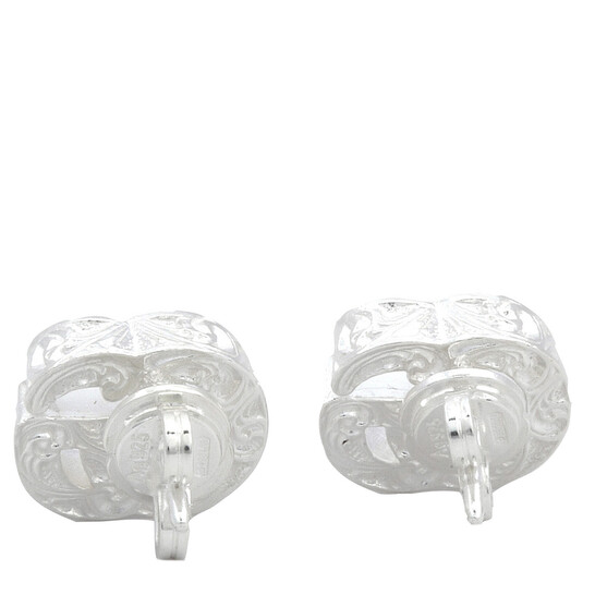 Gucci Sterling Silver GG Marmont Logo Earrings