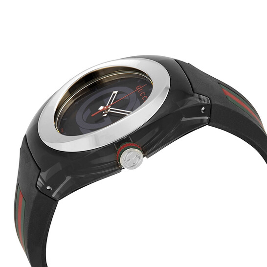 Gucci Sync XXL Sun-Brushed Black Dial Men's Watch YA137101