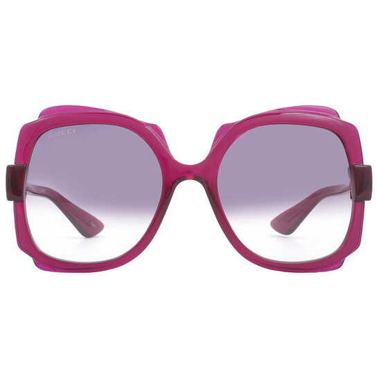 小物 GUCCI sunglasses gradation purple Gucci Womens Purple Horsebit 2562/S PT2 60 15 115 Oversize