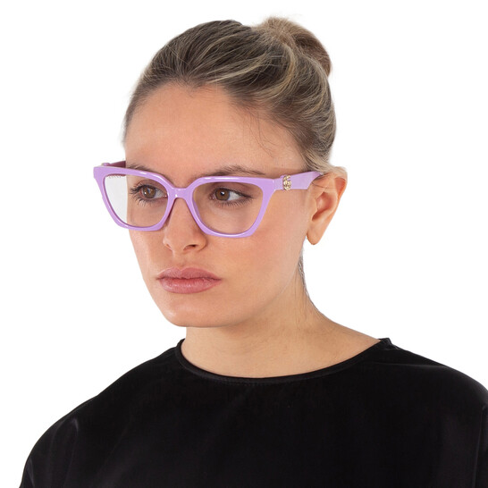 Gucci Violet Logo Clip-On Cat Eye Ladies Sunglasses GG1542S