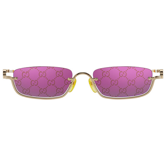 GUCCI グッチ ジグソーパズル 800ピース Gucci Violet Logo Rectangular Unisex Sunglasses GG1278S 005