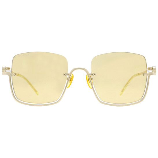 Gucci Yellow Square Ladies Sunglasses GG1279S 006 54
