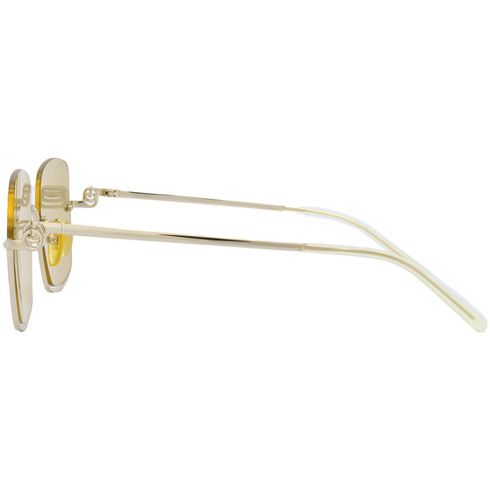 Gucci Yellow Square Ladies Sunglasses GG1279S 006 54