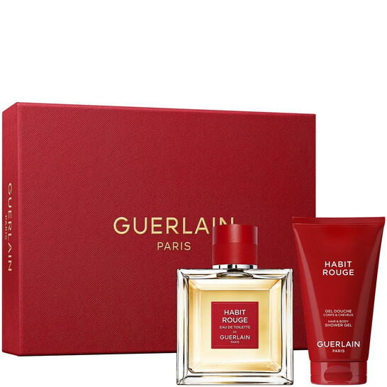 Guerlain Men's Habit Rouge Gift Set Fragrances 3346470305243