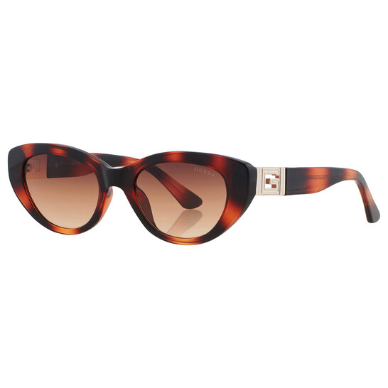 Guess Brown Gradient Cat Eye Ladies Sunglasses GU7849 53F 51