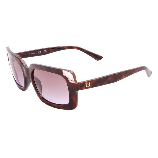 Guess Brown Gradient Rectangular Ladies Sunglasses GU7841  display picture 1