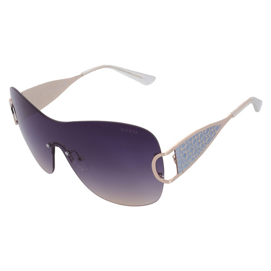Guess Factory Blue Gradient Shield Ladies Sunglasses GO00038  display picture 1