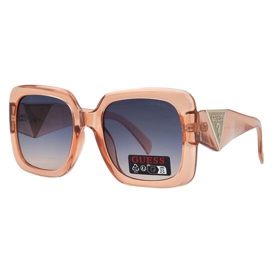 Guess Factory Blue Gradient Square Ladies Sunglasses GO00046  display picture 2