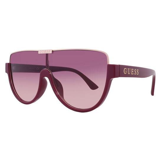 Guess Factory Bordeaux Gradient Shield Ladies Sunglasses  display picture 3