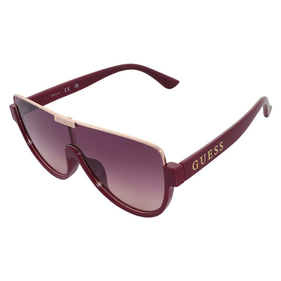 Guess Factory Bordeaux Gradient Shield Ladies Sunglasses GO00033