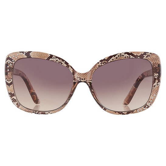 Guess Factory Brown Gradient Butterfly Ladies Sunglasses  display picture 3
