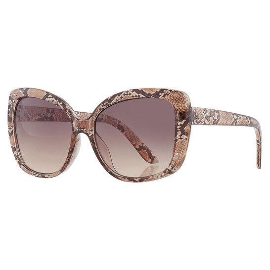 Guess Factory Brown Gradient Butterfly Ladies Sunglasses  display picture 3